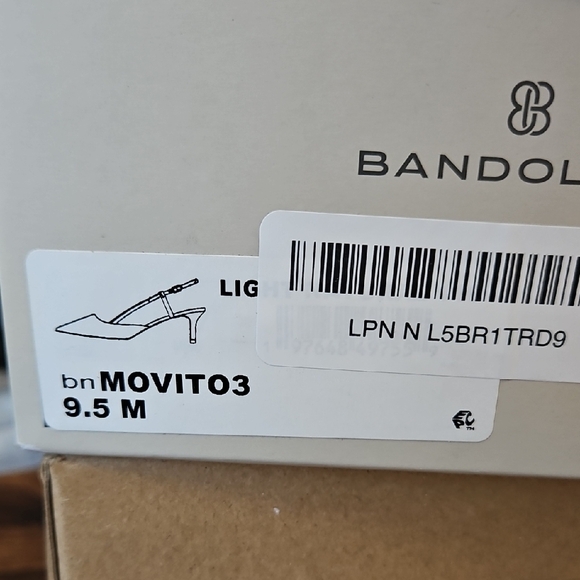 Bandolino Nude Slingback Kitten Heels Size 9.5 - Picture 8 of 9